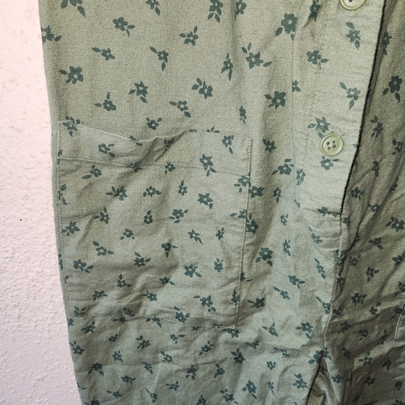 the nines by Hatch Floral Green Maternity Jumpsuit - Picture 6 of 7